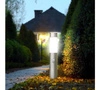 Lampa Ogrodowa Stojąca Słupek E27 LX- 710 INOX 45cm PIR LEDLUX