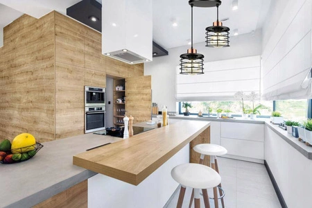 Lampa Wisząca LX- 1078 Czarna + Miedź 2x E27 LEDLUX