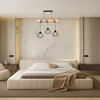 Lampa Wiszaca LX- 1368 Czarna + Drewno 3x E27 LEDLUX