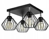 Lampa Sufitowa LX- 1088 Czarna 4x E27 LEDLUX