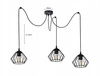Lampa Wisząca LX- 1059 Czarna 3x E27 LEDLUX