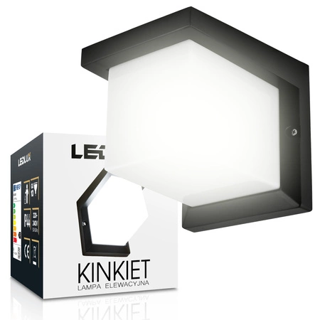 Kinkiet Ogrodowy Lampa Elewacyjna Zewnętrzna LX- 9116 Czarny LEDLUX