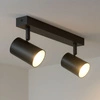 LAMPA SUFITOWA 2xGU10 czarna regulowana SPOT oprawa halogenowa natynkowa OPN-002 2x GU10 BLACK