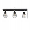 Lampa Sufitowa LX- 1333 Czarna 3x E27 LEDLUX