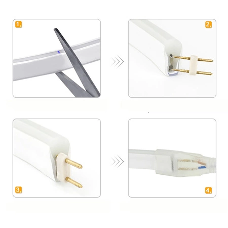 Widełki do Taśmy NEON LED flex LEDLUX