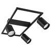 LAMPA SUFITOWA 3xGU10 czarna regulowana SPOT oprawa halogenowa natynkowa OPN-008 3x GU10 BLACK