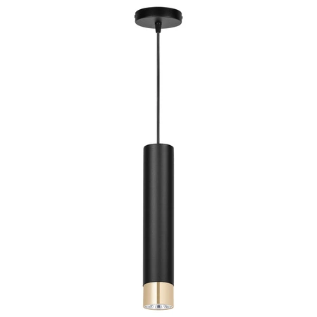 Lampa Sufitowa Wisząca LX-1412 Czarna + Złoto 1x GU10 LEDLUX