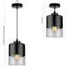 Lampa Wisząca LX- 1274 Czarna 1x E27 LEDLUX