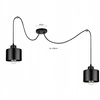 Lampa Wisząca LX- 1145 Czarna 2x E27 LEDLUX