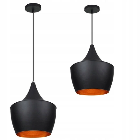 Lampa Wisząca PT- 413-B Czarna 1x E27 LEDLUX