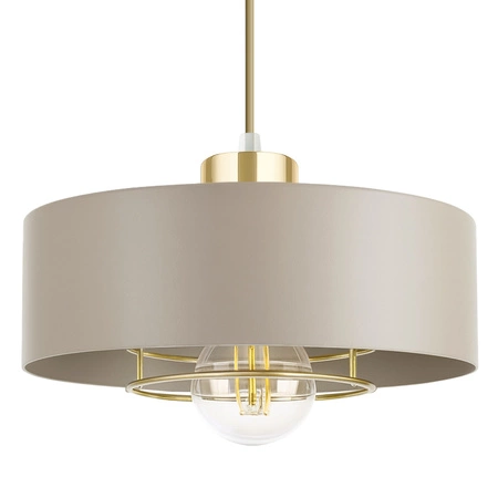 Lampa Wisząca Sufitowa Plafon Żyrandol Beżowa Ecru Kaszmir Loft Edison LX1187