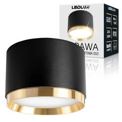 OPRAWA NATYNKOWA Sufitowa HALOGENOWA TUBA LED GX53 Walec SPOT Nowoczesna Czarna OPN-017