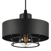 Lampa Wisząca LX- 1186 Czarna 3x E27 LEDLUX