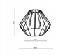 Lampa Sufitowa LX- 1296Druciak Czarna 2x E27 LEDLUX