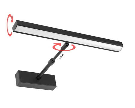 Kinkiet Lampa Ścienna LX- 17711 Czarny 15W biała neutralna LEDLUX