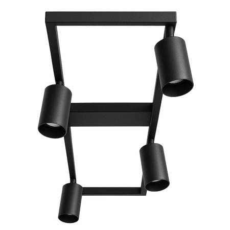 LAMPA SUFITOWA 4xGU10 czarna regulowana SPOT oprawa halogenowa natynkowa OPN-009 4x GU10 BLACK