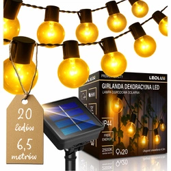 Girlanda Lampa Solarna Świetlna Ogrodowa LSOL-013 LEDLUX