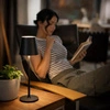Lampa wewnętrzna zewnętrzna Lampka na taras ogródek stół LED USB Bezprzewodowa Czarna LB-001 BLACK