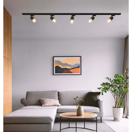 Szynoprzewód Zestaw Szyna 1m + 4x Lampa GU10 Złota Miedziana LEDLUX