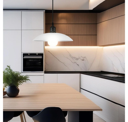 Lampa Sufitowa Żyrandol LED Loft Edison biała metalowa nowoczesna do Salonu PT- 607 Biała 1x E27 LEDLUX