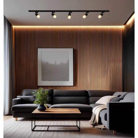 Szynoprzewód Zestaw Szyna 2m + 3x Lampa GU10 Złota Miedziana LEDLUX