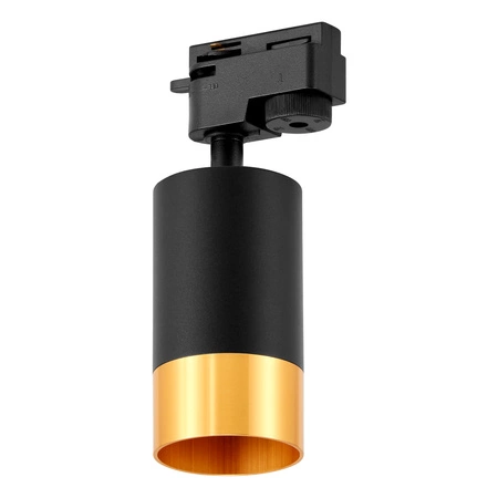 Lampa Szynowa Reflektor Halogen LED GU10 Czarny Złoto+Miedź LEDLUX
