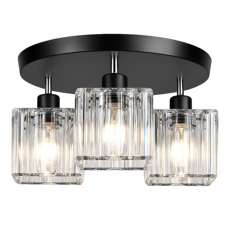 Lampa Sufitowa LX- 1193 Czarna 3x E27 LEDLUX
