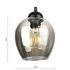 Lampa Wisząca LX- 1294 Czarna 3x E27 LEDLUX