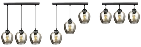 Lampa Wisząca LX- 1294 Czarna 3x E27 LEDLUX