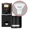 Kinkiet Ogrodowy Lampa Elewacyjna Zewnętrzna LX- 5003 Czarna Z Czujnikiem LEDLUX