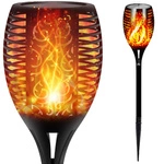Lampa Solarna Ogrodowa Pochodnia Ogień efekt płomienia wbijana latarnia LSOL-005 LEDLUX