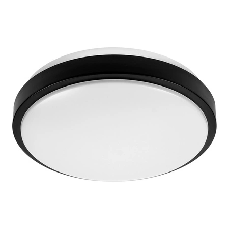 Zestaw Plafon Lampa Sufitowa LX- 924 Biały-Czarny + 2x Żarówka LED E27 A60 10W = 100W 1000lm biała ciepła 3000K LEDLUX