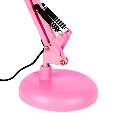 Lampka Nocna Biurkowa Stołowa Kreślarska LX- 1809 Różowa 1x E27 LEDLUX