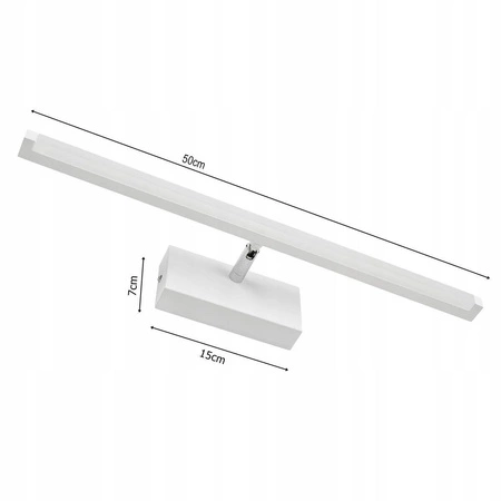 Kinkiet Lampa Ścienna LX- 17709 Biały 9W biała neutralna LEDLUX