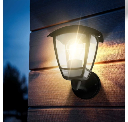 Kinkiet Ogrodowy Lampa Elewacyjna Zewnętrzna Latarnia LX- 9120 Czarny LEDLUX