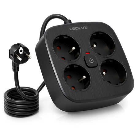 Przedłużacz Listwa Zasilająca Sieciowa Włącznik 4 Gniazda 230V 3M