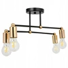 Lampa Sufitowa LX- 1118 Czarna + Złoto 4x E27 LEDLUX