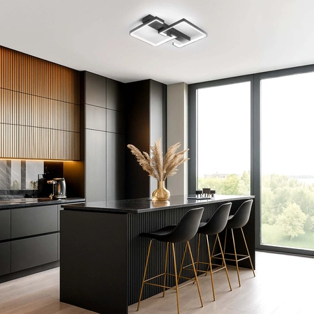 Lampa Sufitowa LED Wisząca nowoczesna żyrandol plafon 50W CCT Remote pilot LX960