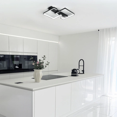 Lampa Sufitowa LED Wisząca nowoczesna żyrandol plafon 50W CCT Remote pilot LX960