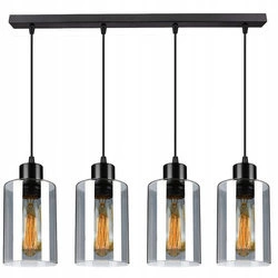 Lampa Wiszaca LX- 1223 Czarna 4x E27 LEDLUX