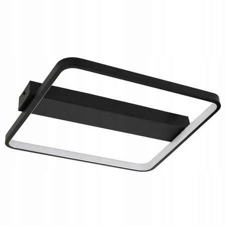 Lampa Sufitowa Wisząca LED Kwadratowa LX- 916 40W+ Pilot Czarna 3000k-6000k LEDLUX