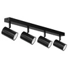 LAMPA SUFITOWA 4xGU10 czarna regulowana SPOT oprawa halogenowa natynkowa OPN-004 4x GU10 BLACK