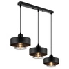 Lampa Wisząca LX- 1186 Czarna 3x E27 LEDLUX