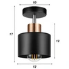 Lampa Sufitowa LX- 1106 Czarna + Miedź 1x E27 LEDLUX