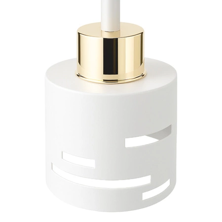 Lampa Wisząca Sufitowa Żyrandol Biała Złota LX1431