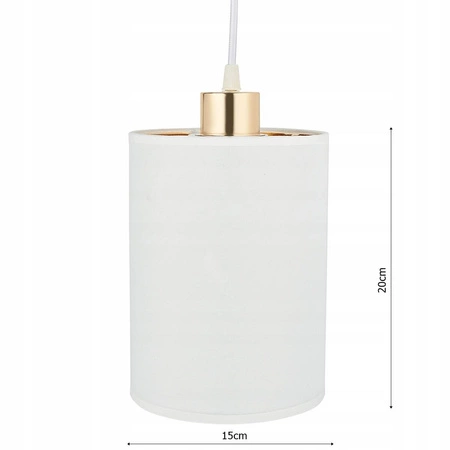Lampa Wisząca LX- 1342 Biała + Złoto 3x E27 LEDLUX