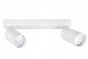 Zestaw Oprawa Sufitowa Natynkowa Reflektor Listwa LX- 8360- 2 Biała + 2x Żarówka GU10 3,5W biała neutralna LEDLUX