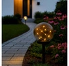 Lampa Solarna Ogrodowa LED Wbijana Ozdobna Dymiona Kulka Kula Szpikulec LSOL-050 LEDLUX