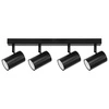 LAMPA SUFITOWA 4xGU10 czarna regulowana SPOT oprawa halogenowa natynkowa OPN-004 4x GU10 BLACK