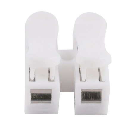 Złączka instalacyjna szybkozłączka Biała 2P Przelotowa LEDLUX